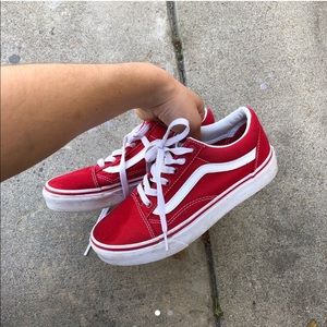 Red Old Skool Vans